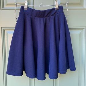Navy blue skater skirt